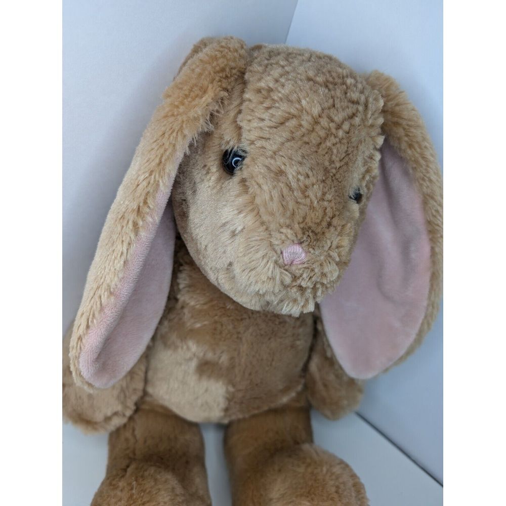 Build A Bear Workshop BABW Long Floppy Ear Bunny Rabbit Tan White Tail 16" READ - Picture 2 of 6